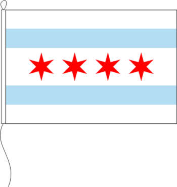 Flagge Chicago 150 x 100 cm