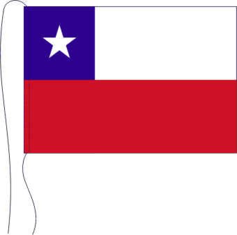 Tischflagge Chile 15 x 25 cm