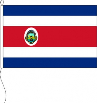 Flagge Costa Rica mit Wappen 30 x 45 cm