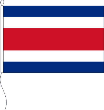 Tischflagge Costa Rica ohne Wappen Handelsflagge 10 x 15 cm