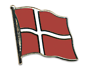 Anstecknadel Dänemark (VE 5 Stück) 2,0 cm