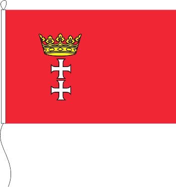 Flagge Danzig 90 x 60 cm