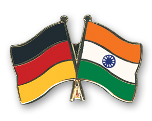 Anstecknadel Deutschland-Indien (VE 5 Stück) 2,2 cm