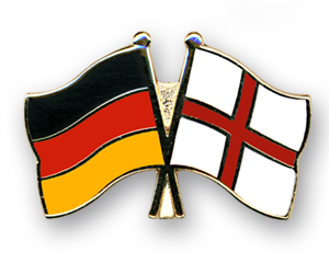 Anstecknadel Deutschland-England (VE 5 Stück) 2,2 cm