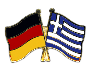 Anstecknadel Deutschland-Griechenland (VE 5 Stück) 2,2 cm