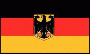 Flagge Deutschland mit Adler / Bundesdienstflagge 150 x 90 cm