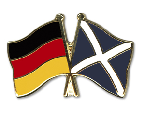 Anstecknadel Deutschland-Schottland (VE 5 Stück) 2,2 cm