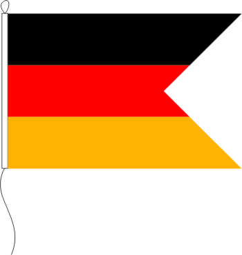 Flagge Deutschland mit Schwalbenschwanz 60 x 40 cm Marinflag