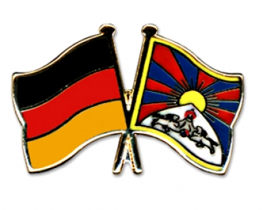 Anstecknadel Deutschland-Tibet (VE 5 Stück) 2,2 cm