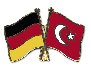 Anstecknadel Deutschland-Türkei (VE 5 Stück) 2,2 cm