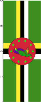 Flagge Dominika 200 x 80 cm