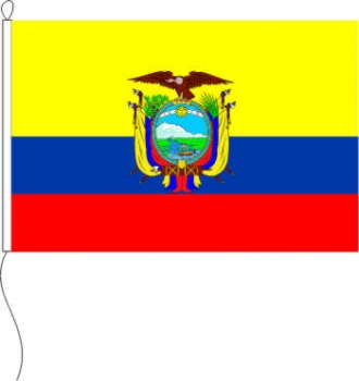 Flagge Ecuador mit Wappen 30 x 20 cm Marinflag