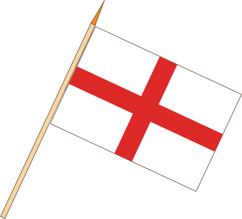 Stockflagge England ( VE 10 Stück ) 45 x 30 cm