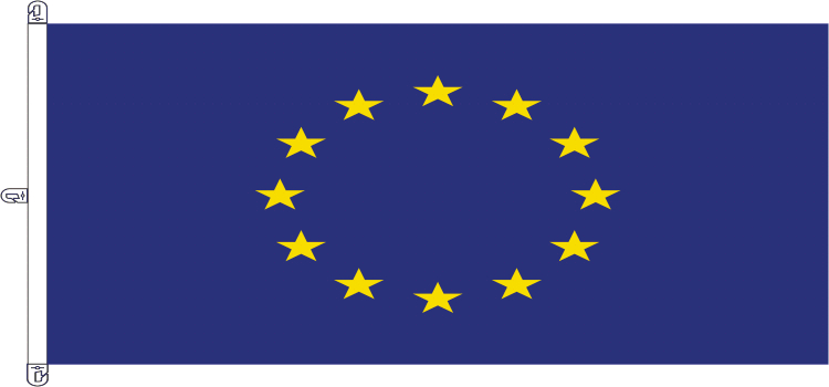 Flagge Europa 400 x 240 cm Marinflag