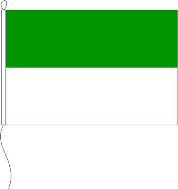 Flagge Schützen grün/weiß 150 x 250 cm Qualität Marinflag