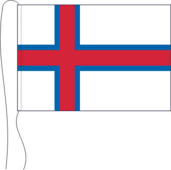 Tischflagge Faröer Inseln 15 x 25 cm