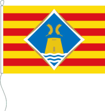 Flagge Formentera 30 x 20 cm