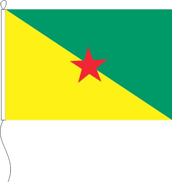 Flagge Französisch Guayana - inoffiziell 30 x 45 cm
