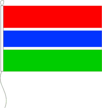 Tischflagge Gambia 10 x 15 cm