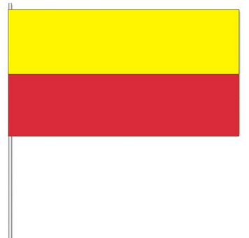 Papierfahnen Farbe gelb/rot  (VE   50 Stück) 12 x 24 cm