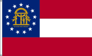 Flagge Georgia (USA) 90 x 150 cm