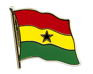 Anstecknadel Ghana (VE 5 Stück) 2,0 cm