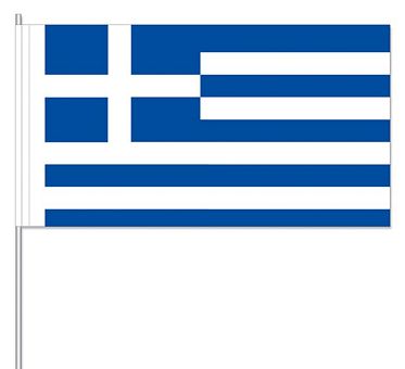 Papierfahnen Griechenland  (VE 1000 Stück) 12 x 24 cm