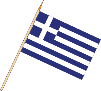 Stockflagge Griechenland (VE 10 Stück) 45 x 30 cm