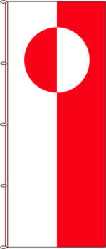 Flagge Grönland 150 x 600 cm
