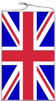 Tischbanner Großbritannien 15 x 25 cm
