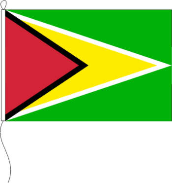Tischflagge Guyana 10 x 15 cm