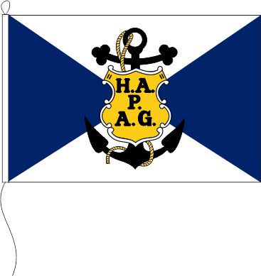 Flagge HAPAG (Hamburg Amerika Linie) 120 x 80 cm Qualität Marinflag