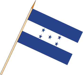 Stockflagge Honduras (VE 10 Stück) 45 x 30 cm