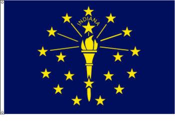 Flagge Indiana (USA) 90 x 150 cm