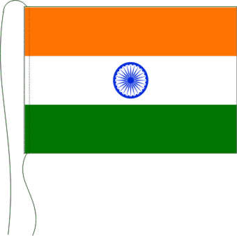 Tischflagge Indien 15 x 25 cm