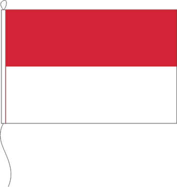 Flagge Farbe rot/weiß 70 x 70 cm