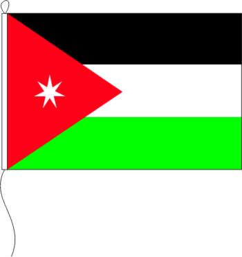 Flagge Jordanien 35 x 40 cm