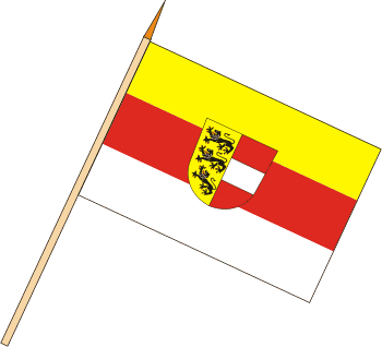 Stockflagge Kärnten (VE 10 Stück) 45 x 30 cm