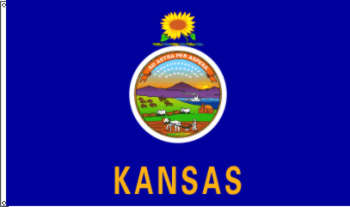 Flagge Kansas (USA) 90 x 150 cm