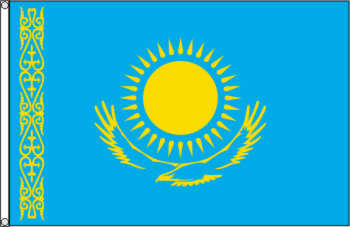 Flagge Kasachstan 90 x 150 cm