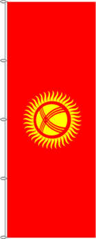 Flagge Kirgistan 500 x 150 cm