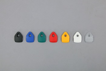 Klemm-Ösen Mini, 4er-Set, 40 x 35 x 10 mm, blau