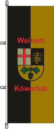 Fahne Köwerich Weinort 400 x 150 cm Qualität Marinflag