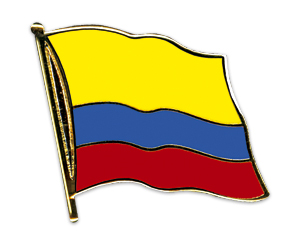 Anstecknadel Kolumbien (VE 5 Stück) 2,0 cm
