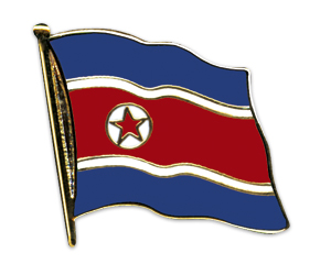 Anstecknadel Korea Nord (VE 5 Stück) 2,0 cm
