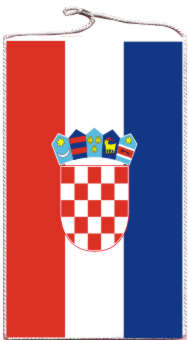 Tischbanner Kroatien 15 x 25 cm