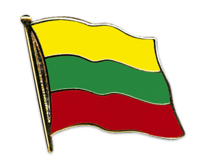 Anstecknadel Litauen (VE 5 Stück) 2,0 cm