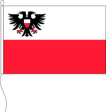 Flagge Lübeck 20 x 30 cm