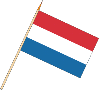 Stockflagge Luxemburg (VE 10 Stück) 30 x 45 cm