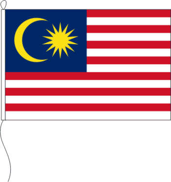 Tischflagge Malaysia 10 x 15 cm
